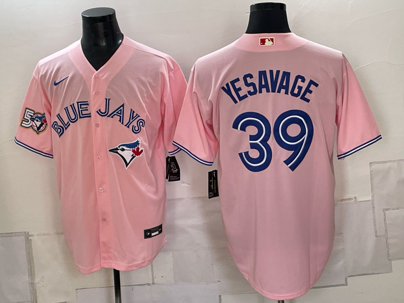 Men 2026 Toronto Blue Jays #39 Yesavage pink Game Nike MLB Jersey 0907001 